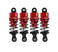 Accessori Auto RC per Tamiya TT-01 TT02 M5 M6 1/10 RC Parti di Aggiornamento 4 Pezzi Auto Ammortizzatore Lega Alluminio Anteriore Posteriore Accessori Modifica(Red)