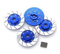 Accessori Auto RC per Tamiya TT01 TT02 per HPI per HSP 94123 per Sakura D4 1/10 Disco Freno Metallo Adattatore Mozzo Esagonale Perno 12mm RC Parti per Auto da per Corsa su per Strada(Blue)
