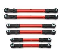 Accessori Auto Rc Per Traxxas Per Slash Per Hoss Per Rustler Per Stampede 4x4 1/10 Tenditori In Metallo Tiranteria Link Set Sterzo Parti Di Aggiornamento Per Auto RC(Red)