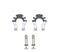 Accessori auto RC Per Traxxas Per Trx4 Per Trx6 Per Axial Per Scx10 D90 Per Yikong 1/10 Rc Crawler Car Parts Ganci Rimorchio Paraurti Anteriore Posteriore Gancio Traino Grilli Soccorso(Silver)