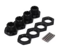 Accessori Auto Rc Per ZD Per Racing Per Summit Per E-Revo Per ARRMA Per Buggy Per HSP 94762 94081 1/8 1/7 4 Pezzi Adattatore Per Dadi Esagonali In Alluminio Da 17 Mm Per Auto RC(Black)