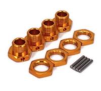 Accessori Auto Rc Per ZD Per Racing Per Summit Per E-Revo Per ARRMA Per Buggy Per HSP 94762 94081 1/8 1/7 4 Pezzi Adattatore Per Dadi Esagonali In Alluminio Da 17 Mm Per Auto RC(Orange)