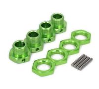 Accessori Auto Rc Per ZD Per Racing Per Summit Per E-Revo Per ARRMA Per Buggy Per HSP 94762 94081 1/8 1/7 4 Pezzi Adattatore Per Dadi Esagonali In Alluminio Da 17 Mm Per Auto RC(Green)