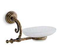 Accessori bagno porta sapone a muro bronzo rame oro nero bianco modello Edera