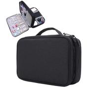 Accessori Borsa da trasporto Borsa for gadget Custodia for cavi da viaggio Organizzatore elettronico for caricabatterie/cavi/powerbank/disco rigido Organizer Cavi(Black)