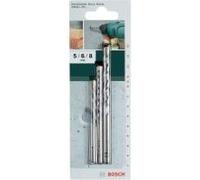 Accessori Bosch 2609255416 trapano a spirale in calcestruzzo in metallo duro 3 parti 5 mm, 6 mm, 8 mm Compagnia 1 set di cilind NEW