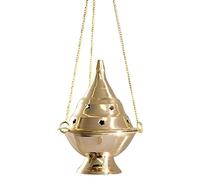 Accessori - Bruciatori in ottone da appendere incensiere/bruciatore di incenso a carbone - 11,4 cm di altezza