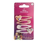 Accessori Capelli Clip 4 Pezzi Princess 6.5 X 12.5 X 0.1 Cm