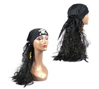 Accessori Capelli Pirata Oggetti Di Scena Halloween Parrucca Cosplay