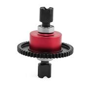 Accessori Car RC Per Arrma 1/8 6S Per Kraton Per Typhon Per Outcast Per Talion 52T Modelli Assemblaggio Differenziale Centrale Parte Acciaio Al Carbonio Medio(Red,A)