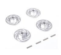 Accessori Car RC Per Tamiya Per TT02 Per TT01 Per TT-02 1/10 Lega Alluminio Rotore Del Freno A Disco RC Auto Aggiornamenti Accessori(Silver)