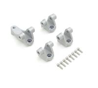 Accessori Car RC Per Traxxas Per TRX-4 1/10 4 Pezzi Supporto Assale Anteriore Posteriore Ammortizzatore Inferiore Collegamenti Sospensione RC Ricambi Auto Accessori Sostituzione(Silver)
