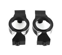 Accessori Car RC Per Traxxas Per X-Maxx Xmaxx 6S 8S 1/5 2 Pezzi Blocco Caster Anteriore Metallo C-Hubs RC Monster Truck Parti Aggiornamento Accessori(Black)
