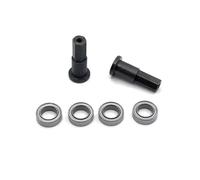 Accessori Car RC Per WPL Per D12 1/10 Aggiornato Metallo 6.3x9.5x3.17mm Cuscinetto Asse Anteriore Tazza RC Auto Modifiche Parti Accessori(Black)