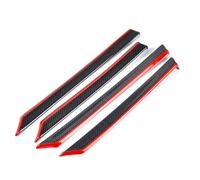 Accessori Car Styling Per Civic 10th 2016 2017 ABS Carbon Fiber Style Decalcomanie Per Finiture Interne Delle Portiere Interni decorativi accessori(Red)