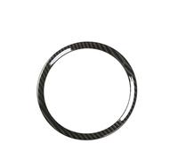 Accessori Car Trim Interni Per Jaguar Per F-TYPE 2013-2022 / Adesivo per emblema del volante dell'auto Logo Trim Cover Decora l'anello Rifiniture interne auto(Carbon fiber pattern)