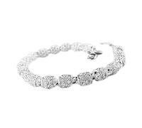 Accessori Cavi Bracciale in Argento Placcato Rame Bracciali da Uomo e da Donna Eleganti e Popolari Durability And Attraction