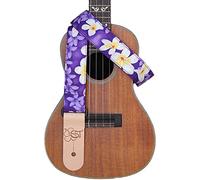 accessori chitarre Kala cinghia Ukulele Made in USA PURPLE Plumeria cinghie e cinghie