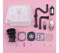 Accessori Collettore di aspirazione del tubo flessibile del filtro dell'olio dell'aria per compatibile con Stihl MS361 MS 361 Kit di ricostruzione di riparazione del carburatore Motosega Sostituire il