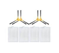 Accessori compatibili con ABIR X5 X6 X8 Genio Navi N600 Parti di ricambio for aspirapolvere robot Spazzola laterale principale Set di filtri Hepa(Set 5)