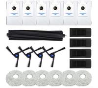 Accessori Compatibili per ecovacs per deebot X2 per omni: Kit Completo con per spazzola Main, Side Brush, Panni Microfibra, Filtri e Sacchetti