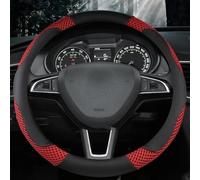 Accessori Coprivolante Per Auto A Forma OD Copriruota Interno Antiscivolo Per Yeti Per Fabia Per Kodiaq(Red-o)
