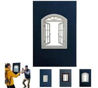 Accessori Creativi per Finestre, Cornice per Foto Da Viaggio a Forma Di Finestra, Cornice Portatile per Fotografie Di Viaggio, Accessori per Foto Di Paesaggi Catturare Prospettive Uniche(A)