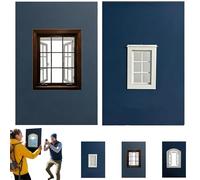 Accessori Creativi per Finestre, Cornice per Foto Da Viaggio a Forma Di Finestra, Cornice Portatile per Fotografie Di Viaggio, Accessori per Foto Di Paesaggi Catturare Prospettive Uniche(B+C)