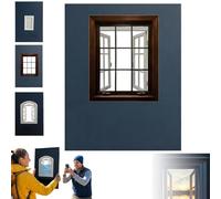 Accessori creativi per fotografie da finestra, cornici creative portatili per visori da finestra, cornici versatili e riutilizzabili per catturare prospettive uniche, studio (C)