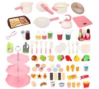 Accessori Cucina Bambini | Gioco Educativo Sensoriale per Stimolare l'Apprendimento - Set Cucina Giocattolo Interattivo con Cibo Finto per Interno ed Esterno Aula Asilo e Sala Giochi