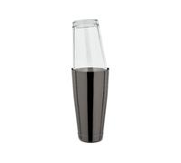 Boston Shaker - Acciaio inossidabile, GMB, nero canna di fucile con bicchiere miscelatore originale americano, 28 once