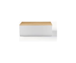 Accessori cucina multifuzione ALESSI Alessi BG03WG - Cassetta per pane grigia, dimensioni 34x21x14 cm, design compatto e resistente