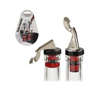 Accessori cucina multifuzione DAM DMAK0125C50 - Set 2 tappi per bottiglia, lega metallica, silicone