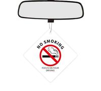 Accessori da appendere agli specchietti 'auto, double-face, con scritta "No smokings" per taxi, ciondolo per auto, ciondolo per specchietto retrovisore interno, decorazione per auto