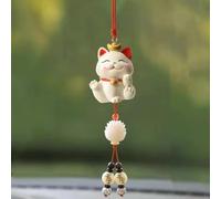 Accessori da appendere per auto, ciondolo per specchietto retrovisore dell'auto, decorazione per specchietto retrovisore dell'auto, significa accettare la felicità in pace