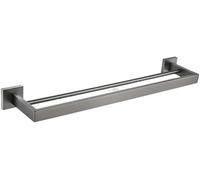Accessori da Bagno Grigio Spazzolato Acciaio Inossidabile Pistola in Metallo Portasciugamani Porta Carta Igienica Accappatoio Gancio Portasciugamani Hardware per WC, 2 Towel Bar 50cm