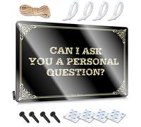 Accessori da cortile Inappropriate Farmhouse Signs - Can I Ask You A Personal Question? Accessorio rustico da parete facile da appendere per bar grotta uomo (30 x 40 cm)
