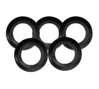 Accessori da cucina, 5 pezzi di guarnizione per lavello da cucina, diametro esterno 54 mm e ID 32 mm, guarnizione di scarico in gomma nera per lavello, accessori di ricambio per casa, ristorante