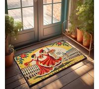 Accessori da garage per uomo, ballerini di flamenco alla Feria De Sevilla, zerbino per esterni per ingresso di casa, decorazione per camera da letto (65 x 90 cm)