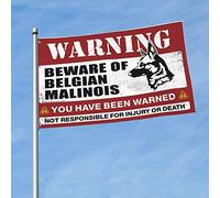 Accessori da garage per uomo grotta attenzione alla bandiera belga Malinois roba decorazione per la stanza (120 x 180 cm)