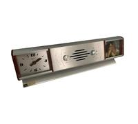 Accessori da scrivania vintage, in metallo e alluminio, disponibili in vari modelli, articolo originali anni '70 nella loro confezione originale, creazioni esclusive Stil Clock (modello 5250)