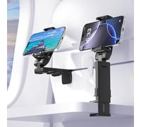 Accessori da viaggio aggiornati 2025: supporto per telefono da aereo. Leva migliorata, ideale per voli lunghi, crociere, scrivania e viaggi per
