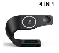 Accessori da viaggio: caricabatterie wireless magnetico pieghevole portatile 4 in 1, caricabatterie rapido per iPhone serie 12, AirPods 2/Pro e Apple