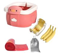 Accessori da viaggio per bambini viene fornito con 30 sacchetti usa e getta e 1 borsa da viaggio essenziali da viaggio per bambini vasino portatile da viaggio pieghevole per allenamento WC auto