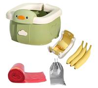 Accessori da viaggio per bambini viene fornito con 30 sacchetti usa e getta e 1 borsa da viaggio essenziali da viaggio per bambini vasino portatile da viaggio pieghevole per allenamento WC auto