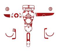 Accessori Decorativi Per Fiat 500 2012-2015 29 Pezzi Kit Completo Adesivi Per Interni Fibra Carbonio