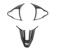 Accessori Decorativi Per Hyundai Per Veloster JS N 2019-2023 I30 N Cornice Pulsanti Volante Dell'auto Copertura Decorativa Mento(Carbon Look)