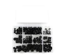 Accessori decorativi per motociclette Moto Carena Completa Bulloni Kit Carrozzeria Parabrezza Viti Carenatura Clip Per YZF-R1 YZF R1 1998 1999 2000 2001(Nero)