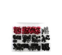 Accessori decorativi per motociclette Moto Carena Completa Bulloni Kit Carrozzeria Parabrezza Viti Carenatura Clip Per YZF-R1 YZF R1 1998 1999 2000 2001(rosso)