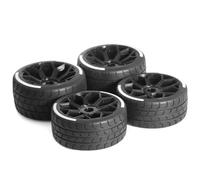 Accessori Dedicati Rc Per Arrma Per Firebird Per FELONY Per FSR Volare Dio Per Mustang GT Da DA 1/7 4 Pz Pneumatico 17mm Ruota Esagonale RC Accessori Di Aggiornamento